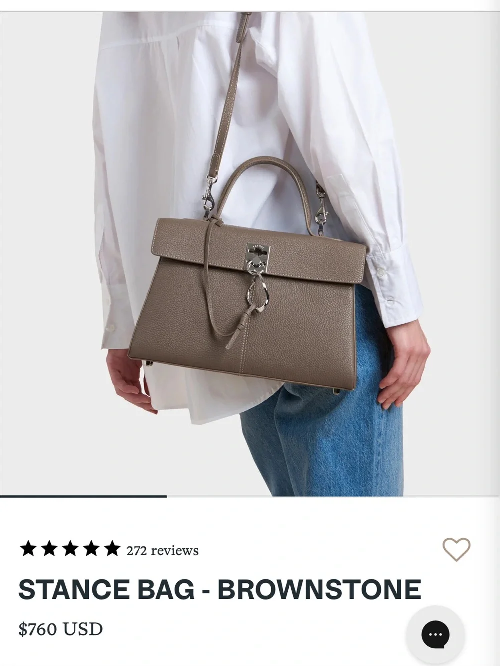 Classic Structured Brown Leather Top-Handle Bag